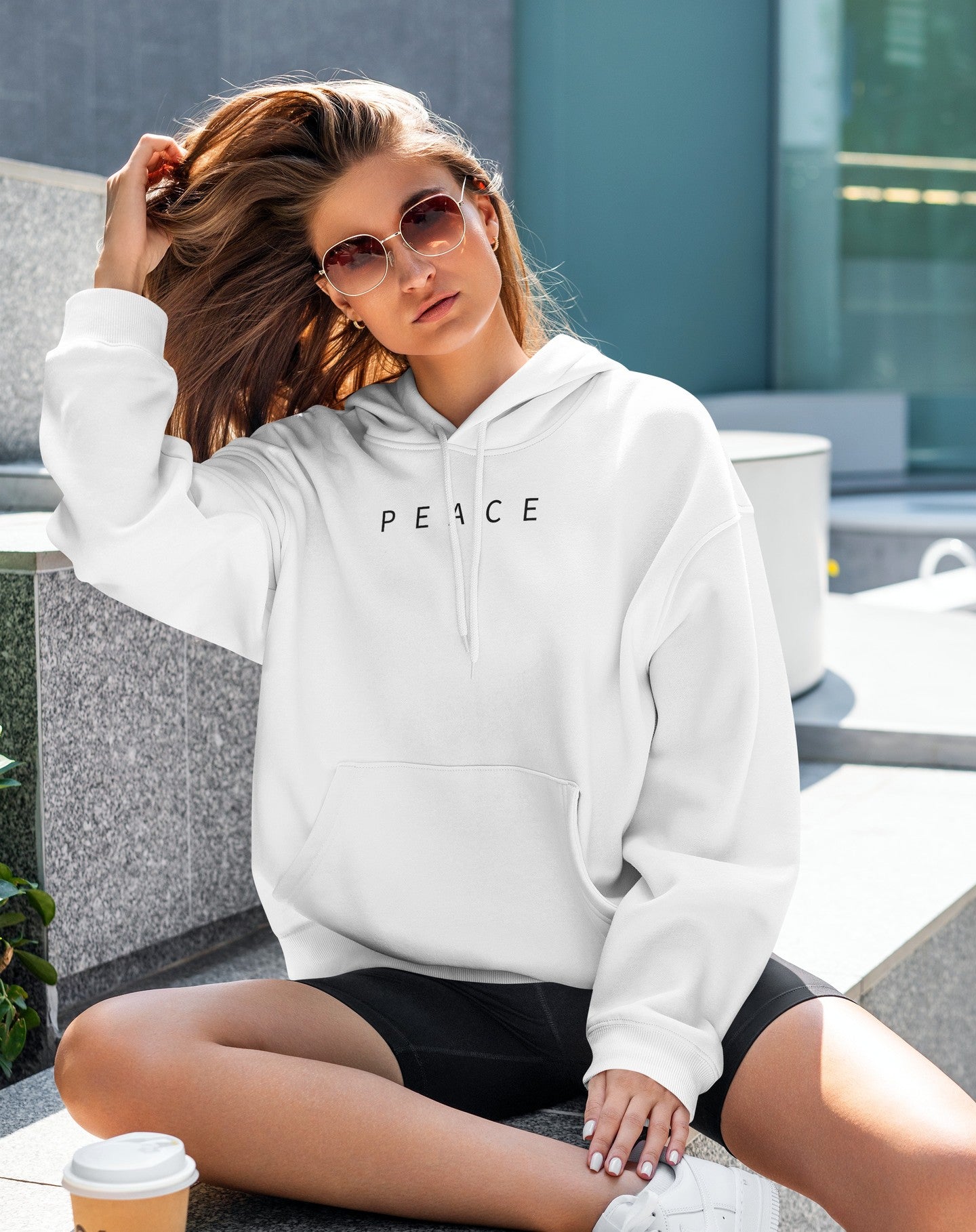 Peace Oversized hoodie