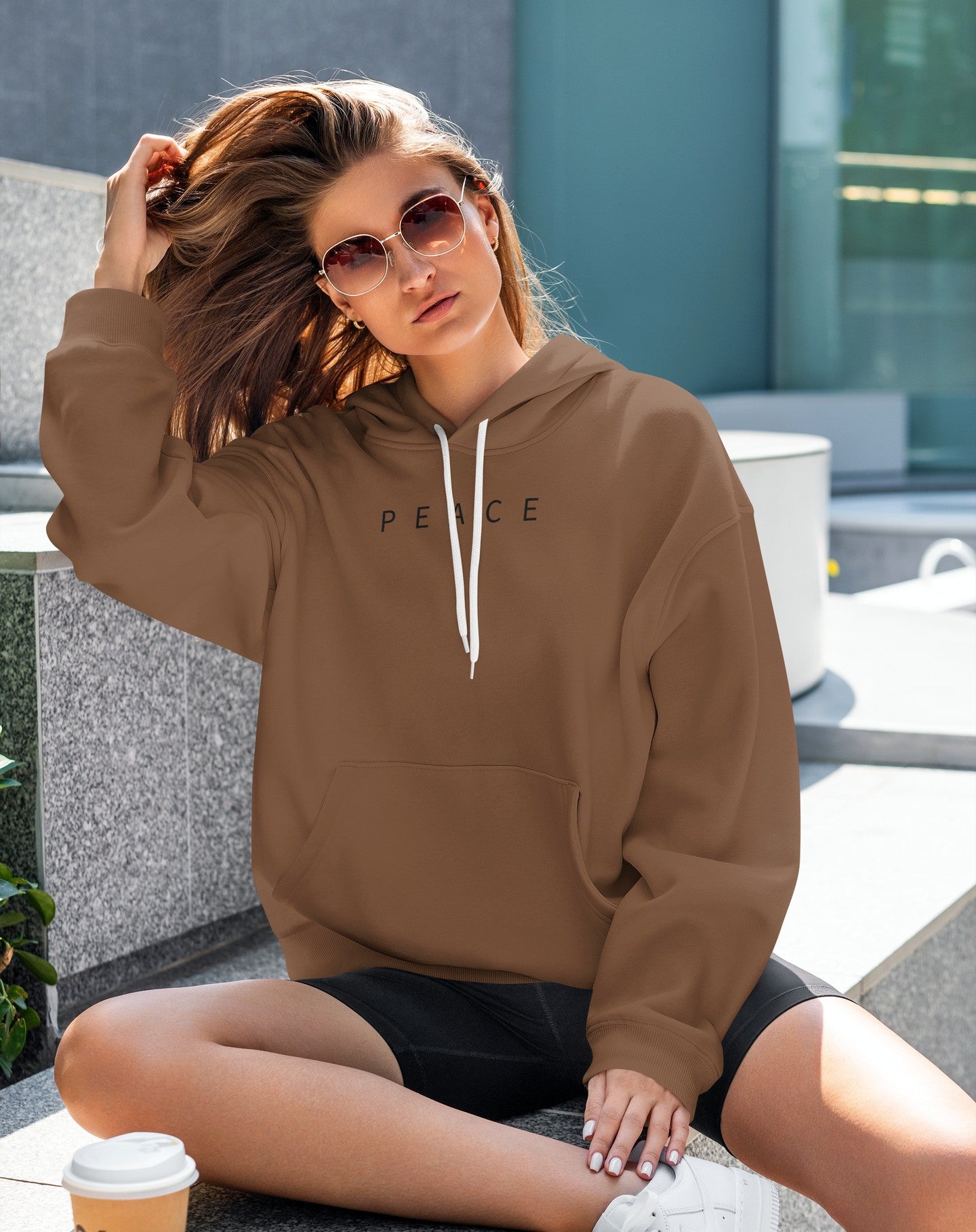 Peace Oversized hoodie